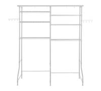 Uimoso Scaffale Organizzatore Sopra Lavatrice e Asciugatrice con 6Ripiani Bianco