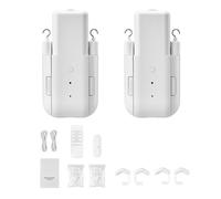 VEVOR Apri Tenda Automatico, Confezione da 2 pezzi APP Telecomando Controllo Vocale, Apri Tenda Compatibile con Alexa e Google Home, per Tende a Pacchetto con Guide a U/I