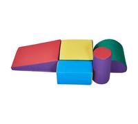 VEVOR Giocattoli da Arrampicata, Giocattoli da Arrampicata in Schiuma e Pelle per Bambini, Blocchi Arrampicata, per Attività di Arrampicata e Scalata per Gattonare e Scivolare, Set 5 pezzi