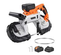 Uimoso Troncatrice a Nastro Portatile 20 V 360 W con Taglio Profondo 127 mm