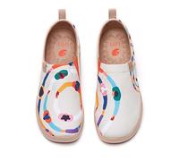 UIN Las Meninas - Scarpe da Viaggio da Donna Las Meninas, comode, morbide, Leggere, Senza Lacci, alla Moda, dipinte, Cerchio d’Amore,EU40