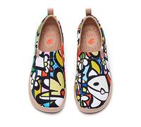 UIN Mocassini Piatti con Serie Floreale da Donna Scarpe Comode da Passeggio Wonderland,38.5 EU