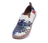 UIN Scarpe Ginnastica Iris Scarpe Espadrillas a Maglia per Donna Casual Slip on Mocassini Sneakers Basse Colorate in Tela Dipinta a Mano, Iris, 38EU