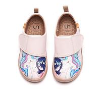 UIN Scarpe Ginnastica Scarpe Espadrillas per Bambino Casual Slip on Mocassini Sneakers Basse Colorate in Tela Dipinta a Mano 34