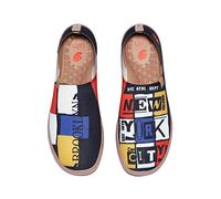 UIN Sunflower Uomo Comode Scarpe Da Viaggio Moda Dipinto Scarpe Da Trekking Slip On Scarpe Maglia Giallo, Modern Nyc, 42 EU