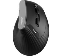 Uineer Ergonomic Wireless Bluetooth Mouse, Rechargeable Vertical Computer Mice with BT5.0/4.0/2.4G, 4 Adjustable DPI, Silent Mouse for PC/Laptop, Ergonomic Design for Comfort Reduced Wrist Strain