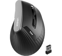 Uineer Mouse Verticale Wireless, mouse wireless 2,4G con Indicatore di Batteria, DPI a 4 Livelli, Design Ergonomico per il Comodo e la Riduzione dello Stress al Polso, Ideale per l'uso a Casa,Ufficio