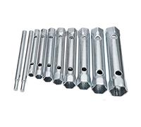 Uinfhyknd 10PZ 6-22Mm Set di Chiavi Tubolari Metriche Set di Barre per Tubi Chiave per Candele nel Acciaio un Doppia Estremità per Riparazione un Automobilistico