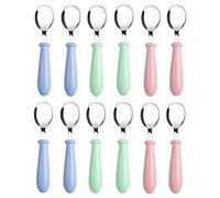 Uinfhyknd 12 pezzi di bordo in schiuma austica, piastrelle a cuneo da studio, pannello da parete per trattamento di studio piramide insonorizzato in schiuma austica 2,5 x 30 x 30 cm