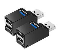 Uinfhyknd 2 pezzi 3 porte USB Hub Mini USB 3.0 Velocità Hub Distributore Box per PC Notebook Computer U Disk Card Lettore