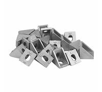 Uinfhyknd 20Pcs 2020 Angolo Di Raccordo Angolare Alluminio 20 X 20 L Connettore Staffa Di Fissaggio Match Utilizzare Profilo Industriale nel Alluminio 2020