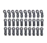 Uinfhyknd 30 Pezzi Plastica Estremità Collegamenti Testa Giunto per 1/10 RC Auto Bruco per -4 TRX4 Accessori Parti