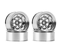 Uinfhyknd 4 Pezzi 1,55 per Cerchio Ruota in Metallo Beadlock per 1/10 RC Auto Crugs Axial Jr 90069 D90 CC01 LC70, 5