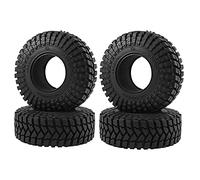 Uinfhyknd 4 Pezzi 110x39MM 1.9 Ruote in Gomma Pneumatici per 1/10 RC Crawler Axial SCX10 90046 SCX10 III AXI03007 TRX4 D90