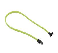 Uinfhyknd 50 cm Sata 3.0 III Sata3 dati 7 Cavi Ssd 6 Gb/S ad angolo retto dati in nylon HDD (verde)