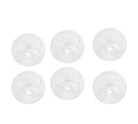 Uinfhyknd 6 pezzi 50 Ml Bere Tazza Resistente Al Doppia Parete Strato Tazza Da Tè Acqua Tazze Da Tè