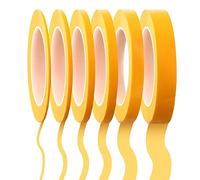 Uinfhyknd 6 rotoli di sottile 1/16,7/10,1/8,1/4,1/2,3/4 pollici X 55 yards, adesivo sottile, adesivo automobilistico per pittori