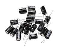 Uinfhyknd Condensatori elettrolitici in alluminio radiali, 200uF 25 V, 20 pezzi, 13 x 21 mm
