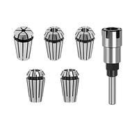 Uinfhyknd di Prolunga Della Macchina per Incidere ' del Mandrino 'Adattatore Della Pinza del Router con Gambo da 1/4 di Pollice ER16 con Set di Pinze un Molla