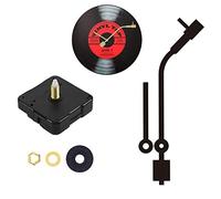 Uinfhyknd Fai da te Mute Movimento Record Orologio da Parete Movimento Acrilico Quarzo Orologio Movimento Ago, Nero