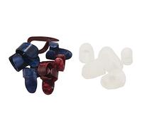 Uinfhyknd Kit per chitarra composto da 8 pezzi per pollice e per chitarra (metallo e celluloide blu), 5 protezioni per trasparenti per chitarra