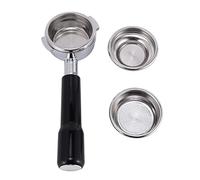 Uinfhyknd Macchina per caffè espresso professionale in acciaio fondo da 58 mm con cestello filtrante per tazze singole e doppie