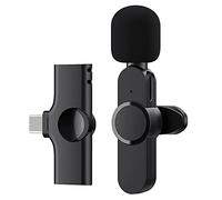 Uinfhyknd Microfono Lavalier Risvolto Wireless, per Video, Registrazione, Streaming Live di su, Vlog, per Interfaccia di Tipo C