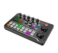 Uinfhyknd Scheda audio esterna in, Bluetooth 5.0 Changer vocale, 16 tipi di effetti sonori, mixer a 6 modalità per telefono, pc, tablet