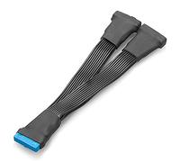 Uinfhyknd Scheda Madre da 2 Pezzi USB 3.0 19PIN Header 1 Un 2 Splitter Cable, 12Cm 19Pin Header Interno Adattatore