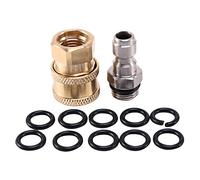Uinfhyknd Set di Adattatori per Idropulitrice, Kit di Disconnessione Rapida Da 1/4 di Pollice O-Ring Da 10 Pezzi 5000