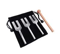 Uinfhyknd Set di forcella d'accordo, 4096 Hz, 4160 Hz, 4225 Hz, con in legno e borsa in tessuto, stile 2