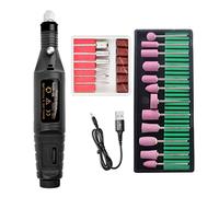 Uinfhyknd Set di Levigatrici per Penna Elettrica Mini Trapano Elettrico Strumento di Levigatura per Unghie Strumento per Unghie