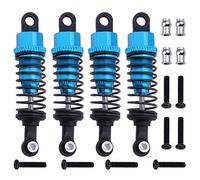 Uinfhyknd Sostituzione Assemblato Ammortizzatore in Alluminio 4 Pezzi A949-55 per 1/18 A959 RC Auto A969 A979 K929 Parti Aggiornamento Blu