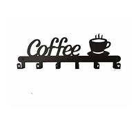 Uinfhyknd Supporto per Tazza da caffè Un Parete, Segno per Bar, Porta Tazze da caffè, Gancio per Tazza Segno di caffè, Supporto per Tazza da caffè