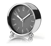 Uinfhyknd Sveglia Ticchettio, Orologio da Comodino Silenzioso da 4 Pollici per Ha Il Sonno Pesante, Orologio Analogico Un Batteria, per L'Home Office