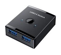 Uinfhyknd Switch USB KVM USB HUB 3.0 Switch Selettore Switch KVM per PC Tastiera Mouse Stampante 1 PC Condivisione 2 Dispositivi Interruttore USB