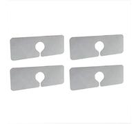 Uinfhyknd Tappetino Assorbente Avvolgente per Rubinetto Grigio Opaco Assorbente per Rubinetto 4 Pezzi,Raccoglitore Schizzi per Rubinetto,Tamponi per Asciugatura per Pulizia Piatti Grigio