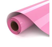 UIOK Vinile Termoadesivo per Tessuti, Rosa Termovinile 30,5 x 182 cm Vinile Termoadesivo per Cricut, Termovinile per Tessuti Rosa HTV Vinil Termico per T-shirt, Altri Tessut-i