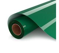 UIOK Vinile Termoadesivo per Tessuti Verde Scuro, Termovinile per Tessuti 30.5 x 182cm Vinile Termoadesivo HTV Rotolo Vinile per Cricut,Facile da Tagliare e Estirpare (Verde Scuro)