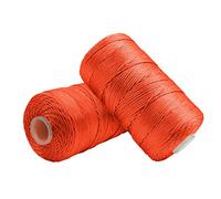 Uiopa Filo Macrame 1,5mm x 400m, Corda Macrame in Nylon Cordino per Borse Uncinetto, Filo Arancia per Ferri e Uncinetto, Fai da Te, Decorazioni, Artigianato