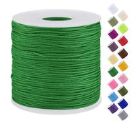 Uiopa Filo Nylon per Braccialetti 0,7mm x 120m Filo Braccialetti Fai da Te Cordone Perline per Collana, Bracciale, Creazione di Gioielli, Macramè, Artigianato