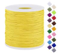Uiopa Filo Nylon per Braccialetti 0,7mm x 120m Filo Braccialetti Fai da Te Cordone Perline per Collana, Bracciale, Creazione di Gioielli, Macramè, Artigianato