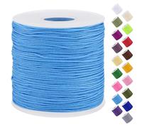 Uiopa Filo Nylon per Braccialetti 0,7mm x 120m Filo Braccialetti Fai da Te Cordone Perline per Collana, Bracciale, Creazione di Gioielli, Macramè, Artigianato