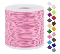 Uiopa Filo Nylon per Braccialetti 0,7mm x 120m Filo Braccialetti Fai da Te Cordone Perline per Collana, Bracciale, Creazione di Gioielli, Macramè, Artigianato