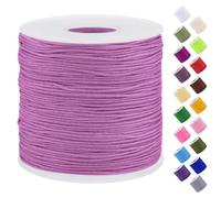 Uiopa Filo Nylon per Braccialetti 0,7mm x 120m Filo Braccialetti Fai da Te Cordone Perline per Collana, Bracciale, Creazione di Gioielli, Macramè, Artigianato