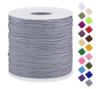 Uiopa Filo Nylon per Braccialetti 0,7mm x 120m Filo Braccialetti Fai da Te Cordone Perline per Collana, Bracciale, Creazione di Gioielli, Macramè, Artigianato