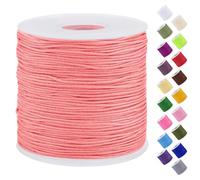 Uiopa Filo Nylon per Braccialetti 0,7mm x 120m Filo Braccialetti Fai da Te Cordone Perline per Collana, Bracciale, Creazione di Gioielli, Macramè, Artigianato