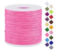 Uiopa Filo Nylon per Braccialetti 0,7mm x 120m Filo Braccialetti Fai da Te Cordone Perline per Collana, Bracciale, Creazione di Gioielli, Macramè, Artigianato