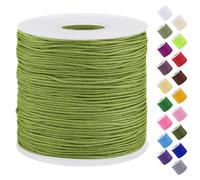 Uiopa Filo Nylon per Braccialetti 0,7mm x 120m Filo Braccialetti Fai da Te Cordone Perline per Collana, Bracciale, Creazione di Gioielli, Macramè, Artigianato