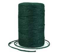 Uiopa Spago Juta Colorato 2mm x 200m Corda Canapa, Spago per Orto Naturale, Filo Juta, Corda Iuta per Decorazioni, Giardinaggio, Mestiere Fai da Te, Confezioni Regalo (Verde Scuro)
